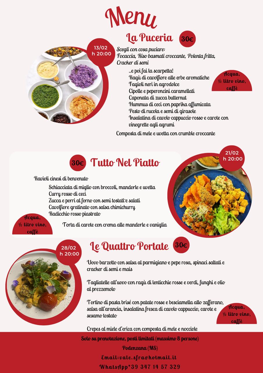 menu completo febbraio