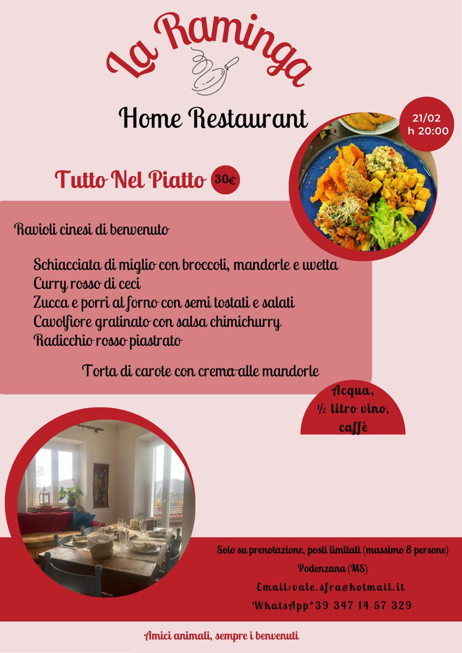 menu Tutto Nel Piatto 21 febbraio